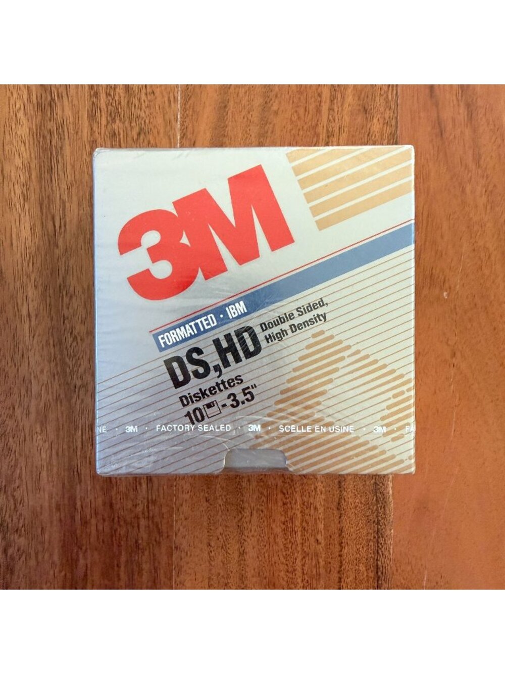 Vintage 3M 3.5" Floppy Disks DS HD IBM Formatted 10 Pack Factory Sealed New